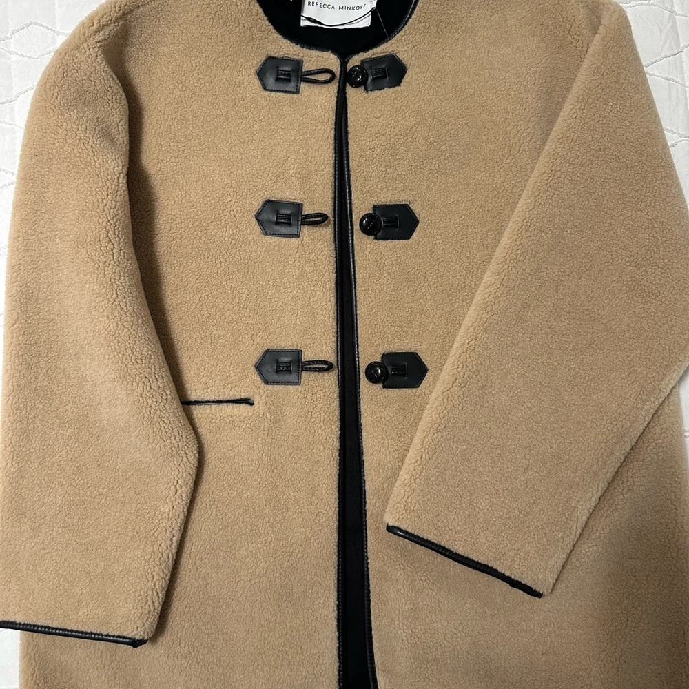 Rebecca Minkoff Shearling Toggle Jacket